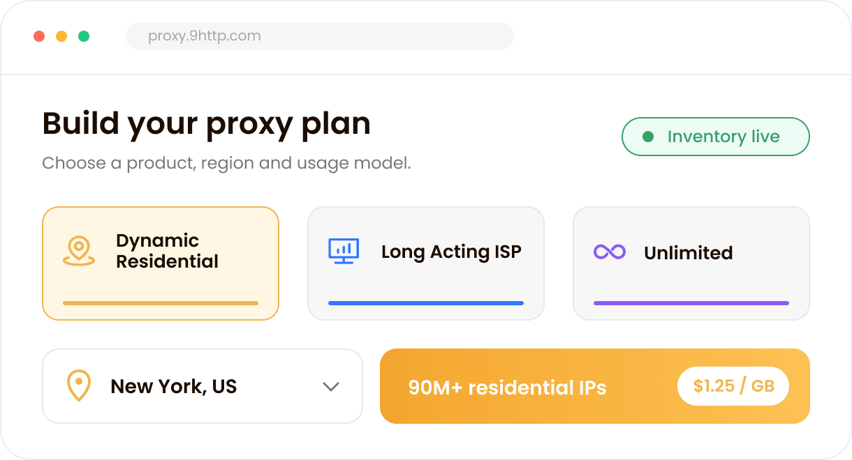 Proxy IP Purchase